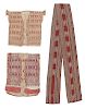 3 Antique Iban Sungkit Textiles