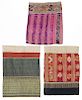 3 Old Southeast Asian Skirt Textiles 