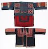 2 Old Silk Embroidered Jackets, Miao and Yao People