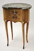 Louis XV Style Marquetry Tulipwood Bedside Table