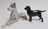 2 Dog Figurines: B&G G.Dane & a Royal Doulton Lab