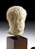 Ex Museum - Greek Hellenistic Marble Head of Zeus