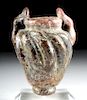 Pretty 8th C. Islamic Glass Jar in Miniature