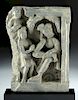 Gandharan Grey Schist Relief w/ Three Figures