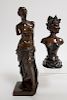 Two 19th C. Bronzes - Venus de Milo & Female Bust