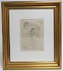 Mary Cassat (1844-1926, Amer.), Drypoint Etching