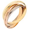 CARTIER TRINITY COLLECTION a yellow, white and pink gold 18 K ring.