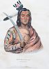 McKenney and Hall
A pair of lithographs with hand-coloring from The History of the Indian Tribes of North America, comprising Po-Ca-Hon-Tas and Mon-Ka
