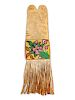 Northern Plains Beaded Hide Tobacco Bag
24 x 6 1/2 inches 