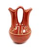 Margaret Tafoya 
(Santa Clara, 1904-2001)
Carved Redware Wedding Vase