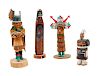 Group of Four Contemporary Hopi Kachinas
height of tallest 9 inches