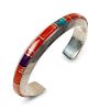 Wes Willie
(Dine, b. 1957)
Sterling silver cuff bracelet with channel inlay