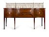 A George III Style Mahogany SideboardHeight 41 x width 75 x depth 22 inches.