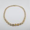 14K Yellow Gold Opal & Diamond Necklace