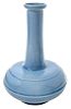 Chinese Clair de Lune Blue Bottle Vase
