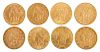 Eight Liberty Head Gold Double Eagle Coins