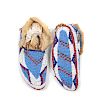 Sioux Child's Fully Beaded Hide Moccasinslength 8 inches