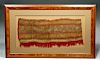 Impressive Pre-Columbian Chimu Textile Panel Framed