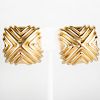 Pair of Tiffany & Co. 18k Gold Earclips