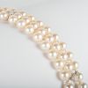 14k White Gold, Diamond and Cultured Pearl Bracelet