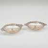 Pair of Edward VII Silver Reticulated Baskets