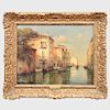 Antoine Bouvard (1840-1920): Venetian Canal