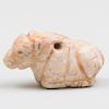 Sumerian Carved Marble Bull Amulet