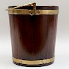 George III Mahogany Brass-Banded Bucket