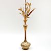 Art Nouveau Style Gilt-Bronze Floriform Lamp