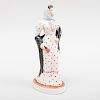 Continental Porcelain Figure with a Polka Dot Dress