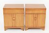 Deskey Style Mid-Century End Tables, Pair