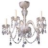 Neoclassical Style Five-Arm Crystal Chandelier