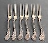 Sterling Silver Hors D'oeuvres Forks Set of 6