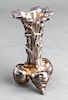 Cristofle Silver-Plate Bud Vase w Turnip Motif