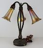 Tiffany Studios Bronze & Favrile Table Lamp, 819.