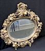 Antique  Brass Rococo Style Mirror