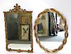 ANTIQUE Carved Plume & Twisted Gilt Mirrors