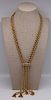 JEWELRY. Heavy 14kt Gold Multi-Chain Necklace.