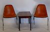 MIDCENTURY. 2 Knoll Eames Chairs Together With A