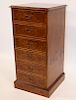 Vintage And Quality Inlaid Burl File Cabinet