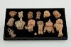 Grp: 13 Huastec Pre-Columbian Pottery Heads