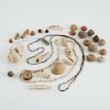 Grp: 12 Pre-Columbian Pottery Whorls 17 Ornaments 2 Necklaces