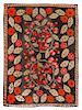 A Poppy Flower Decorated Hooked Rug