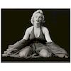 MILTON GREENE, Marilyn Monroe, Red Dress Sittind.