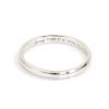 Cartier Platinum 2.5mm Wide Ridge Style Wedding Band Ring Size 57-US 8 