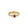 Cartier 18k Tri-Color Gold  & Ruby 3 Wire Design Band Ring Size EU 49-US 5 