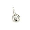 Cartier PASHA Mother of Pearl 18k White Gold Round Charm Pendant w/Paper 
