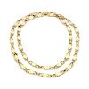 Cartier Vintage 18k Yellow Gold Fancy Flat Link Long Necklace 28"