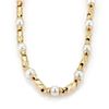 Bulgari Pearls 18k Yellow Gold Fancy Link Necklace 