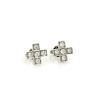 Tiffany & Co. Diamond Platinum Cruciform Cross Medium Stud Earrings 
  